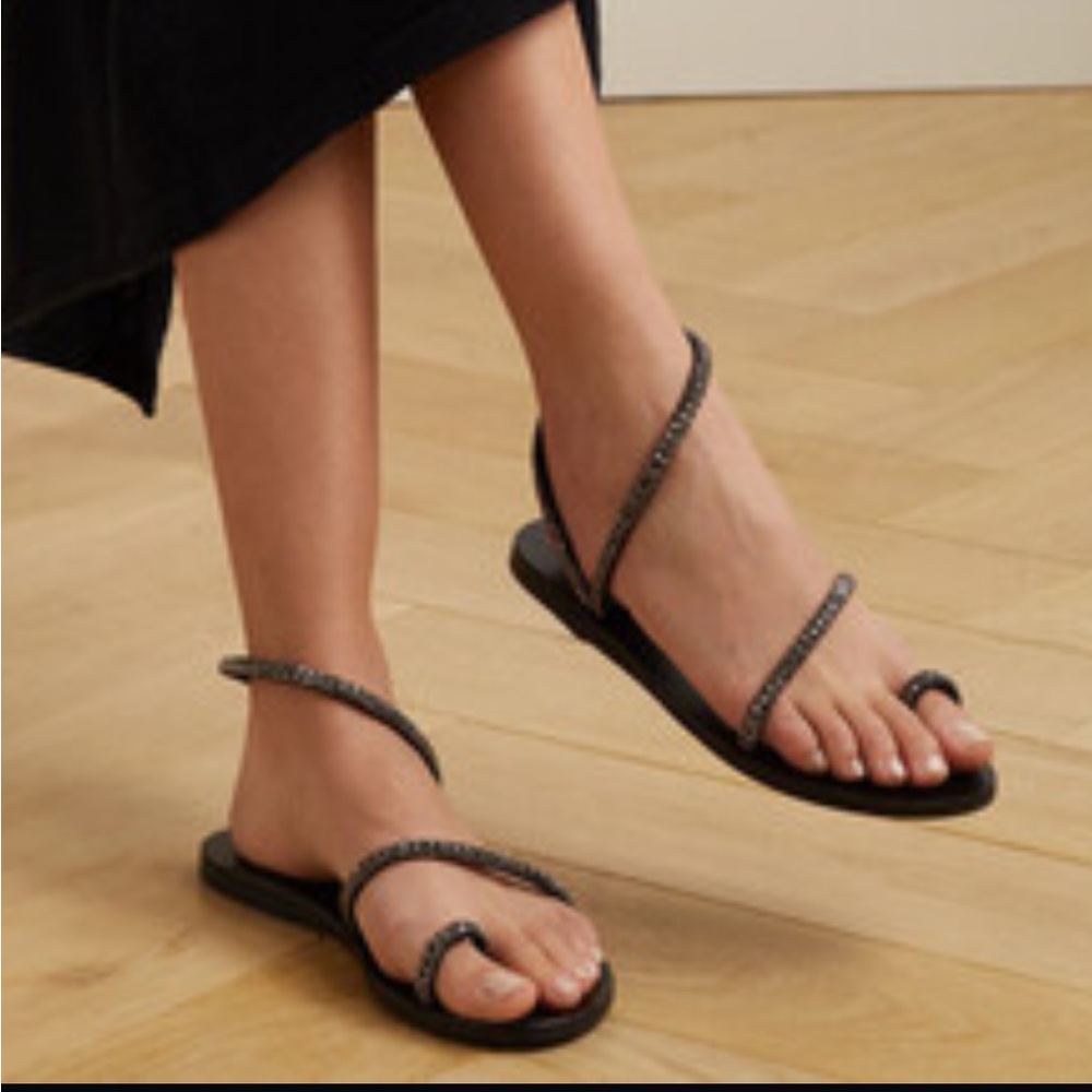 ANCIENT GREEK SANDALS
Black Apli Eleftheria Crystals Sandals